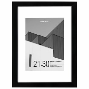 {{photo.Alt || photo.Description || 'Рамка 21х30 см с паспарту 15х21 см небьющаяся, багет 20 мм, пластик, BRAUBERG &quot;New Age&quot;, черная, 391275'}}