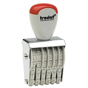 Нумератор ручной ленточный, 6 разрядов, оттиск 27х4 мм, TRODAT 1556, 54886 236808