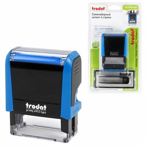 {{photo.Alt || photo.Description || 'Штамп самонаборный 4-стр, 47х18 мм, синий, TRODAT 4912P4/DB, корпус СИНИЙ, КАССА В КОМПЛЕКТЕ, 67581'}}