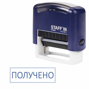 {{photo.Alt || photo.Description || 'Штамп стандартный STAFF &quot;ПОЛУЧЕНО&quot;, оттиск 38х14 мм, &quot;Printer 9011T&quot;, 237422'}}