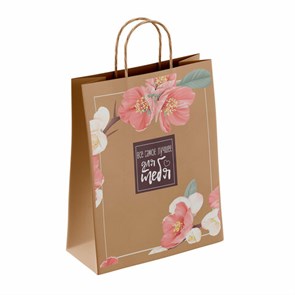 {{photo.Alt || photo.Description || 'Крафт-пакет бумажный &quot;Для тебя&quot; 22х12х25 см, с кручеными ручками, плотность 80 г/м2, 110562'}}