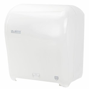 {{photo.Alt || photo.Description || 'Диспенсер для полотенец в рулонах LAIMA PROFESSIONAL ORIGINAL (Система H1), механический, с автоотрезом листа, ABS-пластик, 605764'}}