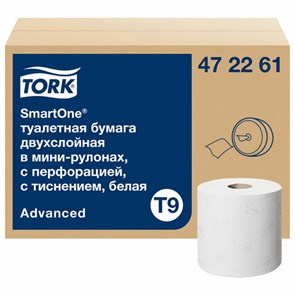{{photo.Alt || photo.Description || 'Бумага туалетная 130 м, TORK (Система T9) SmartOne, КОМПЛЕКТ 12 шт., Advanced, 2-слойная, белая, 472261'}}