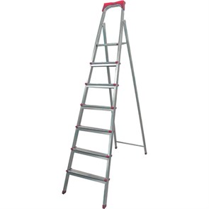 {{photo.Alt || photo.Description || 'Стремянка стальная 7 ступеней, верхняя площадка 1,55 м, до 150 кг, облегченная, вес 8,74 кг, UFUK, ТУ 21/KRM507'}}