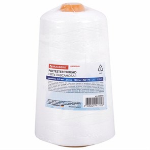 {{photo.Alt || photo.Description || 'Нить лавсановая для прошивки, БЕЛАЯ диаметр 0,7 мм, 1000 м, ЛШ 170, BRAUBERG ORIGINAL, 608920'}}