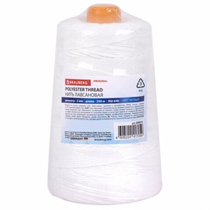 {{photo.Alt || photo.Description || 'Нить лавсановая для прошивки, БЕЛАЯ диаметр 2 мм, 250 м, ЛШ 640, BRAUBERG ORIGINAL, 608923'}}