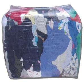 Ветошь трикотаж МАЕЧНЫЙ 10 кг, лоскуты 40х60 (±10 см) плотность 100-120 г/м2, 100% хлопок, 1 сорт 608959