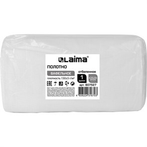 {{photo.Alt || photo.Description || 'Полотно ВАФЕЛЬНОЕ, Узбекистан, отбеленное, рулон 0,45х50 м, плотность 150 (±5) г/м2, в пакете, LAIMA, 607527'}}