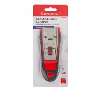 {{photo.Alt || photo.Description || 'Скребок для любых поверхностей (стеклокерамика, стекло, плитка) BRAUBERG &quot;SUPER&quot;, 5 лезвий, 606761'}}