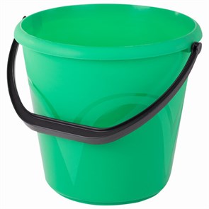 {{photo.Alt || photo.Description || 'Ведро 10 л, без крышки, пластиковое, пищевое, с глянцевым узором, цвет зеленый, мерная шкала, LAIMA, 603893'}}