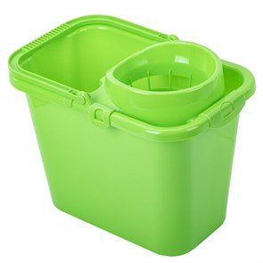 {{photo.Alt || photo.Description || 'Ведро 9,5 л для уборки КОМПЛЕКТ с ОТЖИМОМ (сетчатый) пластик, для веревочных и ленточных МОПов, IDEA, М 2421'}}