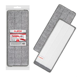 {{photo.Alt || photo.Description || 'Насадки МОП для швабры (кармашки с 1-й стороны) КОМПЛЕКТ 2 шт., микрофибра, 33х12,5 см, LAIMA, 608143'}}