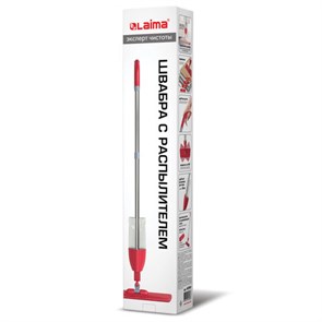 {{photo.Alt || photo.Description || 'Швабра с распылителем воды плоская для мытья полов и уборки &quot;Spray Mop&quot;, LAIMA, 607981'}}