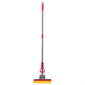 {{photo.Alt || photo.Description || 'Швабра самоотжимная, роликовый отжим, насадка PVA 27 см, телескопический черенок 70-125 см, LAIMA, 603596'}}