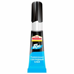 Клей-гель моментальный Супер МОМЕНТ, 3 г, отрывная мультикарта, 622917 605642