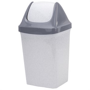 {{photo.Alt || photo.Description || 'Ведро мусорное с КРЫШКОЙ (качающейся) 15 литров, &quot;СВИНГ&quot;, 47х27х23 см, серое, IDEA, М 2462'}}