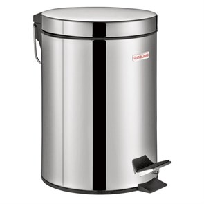 {{photo.Alt || photo.Description || 'Ведро мусорное с педалью 3 литра &quot;Classic&quot;, ЗЕРКАЛЬНОЕ, нержавеющая сталь, со съемным внутренним ведром, LAIMA, 604942'}}