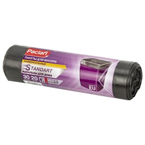 {{photo.Alt || photo.Description || 'Мешки для мусора 30 л, черные, в рулоне 20 шт., ПНД, 7,3 мкм, 50х60 см, PACLAN &quot;Standard&quot;'}}