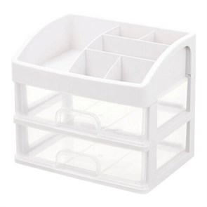 {{photo.Alt || photo.Description || 'Органайзер для хранения косметики, канцтоваров, мелочей ДВА УРОВНЯ, 20х17х23,5 см, DASWERK, 608478'}}