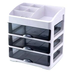 {{photo.Alt || photo.Description || 'Органайзер для хранения косметики, канцтоваров, мелочей ТРЕХУРОВНЕВЫЙ 31,5x27,7x21 см, DASWERK, 608474'}}