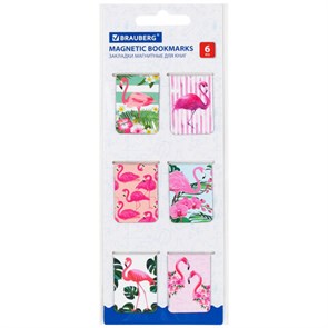 {{photo.Alt || photo.Description || 'Закладки для книг МАГНИТНЫЕ, &quot;FLAMINGO&quot;, набор 6 шт., 35x25 мм, BRAUBERG, 113165'}}