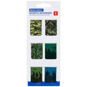 {{photo.Alt || photo.Description || 'Закладки для книг МАГНИТНЫЕ, &quot;MILITARY&quot;, набор 6 шт., 35х25 мм, BRAUBERG, 113164'}}