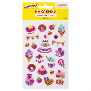 {{photo.Alt || photo.Description || 'Наклейки зефирные &quot;Праздник&quot;, многоразовые, перламутровые со стразами, 10х15 см, ЮНЛАНДИЯ, 661838'}}