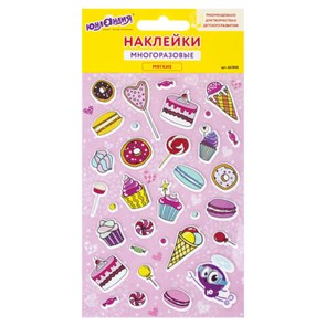 {{photo.Alt || photo.Description || 'Наклейки зефирные &quot;Сладости&quot;, многоразовые, 10х15 см, ЮНЛАНДИЯ, 661800'}}