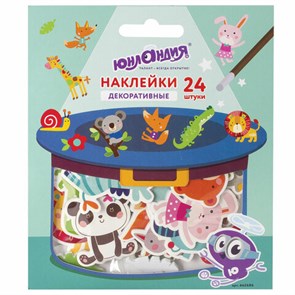 {{photo.Alt || photo.Description || 'Наклейки из EVA &quot;Зверушки&quot;, 24 штуки, ассорти, ЮНЛАНДИЯ, 662686'}}