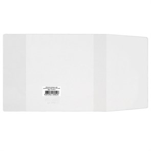 Обложка ПВХ со штрихкодом для учебника МАЛОГО ФОРМАТА, ПЛОТНАЯ, 120 мкм, 232х455 мм, универсальная, прозрачная, ДПС, 1114.1 221560