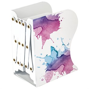 {{photo.Alt || photo.Description || 'Подставка-держатель для книг и учебников BRAUBERG, раздвижная, металлическая, белая с печатью, 237903'}}