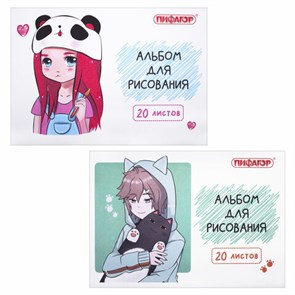 {{photo.Alt || photo.Description || 'Альбом для рисования А4 20 л., скоба, обложка офсет, ПИФАГОР, 203х288 мм, &quot;Детки&quot; (2 вида), 106690'}}