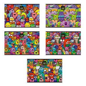 {{photo.Alt || photo.Description || 'Альбом для рисования А4 24 л., скоба, TWIN-лак, ПЗБМ, 205х295 мм, &quot;Куча Монстров&quot; (микс в спайке), 44055'}}