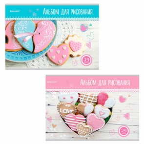 {{photo.Alt || photo.Description || 'Альбом для рисования А4 24 л., скоба, обложка картон, BRAUBERG, 202х285 мм, &quot;Вкусняшки&quot; (2 вида), 105608'}}