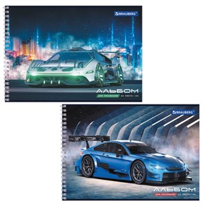 {{photo.Alt || photo.Description || 'Альбом для рисования А4, 24 листа, гребень, обложка картон, BRAUBERG, 195х285 мм, &quot;Спорткар&quot; (2 вида), 106695'}}