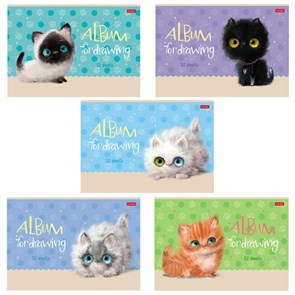 {{photo.Alt || photo.Description || 'Альбом для рисования, А4, 32 л., скоба, обложка картон, ламинация, HATBER, 205х290 мм, &quot;Кошарики&quot;, 074721, 32А4лВ'}}