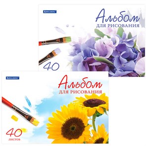 {{photo.Alt || photo.Description || 'Альбом для рисования, А4, 40 листов, скоба, обложка картон, BRAUBERG, 200х283 мм, &quot;Цветы&quot; (2 вида), 102851'}}