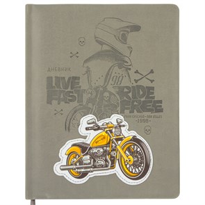 {{photo.Alt || photo.Description || 'Дневник 1-11 класс 48 л., кожзам (твердая с поролоном), тиснение аппликация, BRAUBERG, &quot;МОТО&quot;, 105976'}}