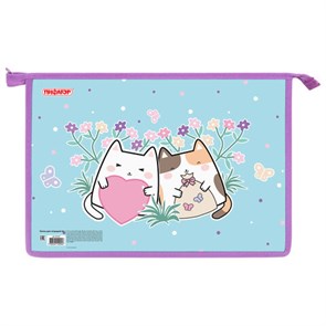 {{photo.Alt || photo.Description || 'Папка для тетрадей ПИФАГОР А4, 1 отделение, картон/пластик, на молнии, &quot;Cat friends&quot;, 272127'}}