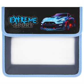 {{photo.Alt || photo.Description || 'Папка для тетрадей ЮНЛАНДИЯ А5, пластик, 2 отделения, клапан на липучке, Extreme, 272190'}}