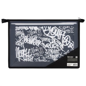 {{photo.Alt || photo.Description || 'Папка для труда BRAUBERG А4, 2 отделения, пластик, молния сверху, органайзер, &quot;Graffiti&quot;, 272215'}}