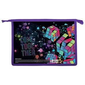 {{photo.Alt || photo.Description || 'Папка для труда на молнии BRAUBERG А4, 2 отделения, органайзер, &quot;Come together&quot;, 270977'}}