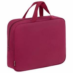 {{photo.Alt || photo.Description || 'Папка на молнии с ручками STAFF EVERYDAY А4, 1 отделение, полиэстер, 80 мм, бордовый, 272187'}}