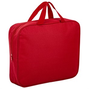 {{photo.Alt || photo.Description || 'Папка на молнии с ручками STAFF EVERYDAY, А4, ширина 80 мм, полиэстер, красная, 270739'}}