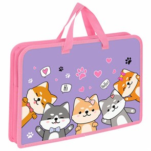 {{photo.Alt || photo.Description || 'Папка на молнии с ручками ЮНЛАНДИЯ А4, 1 отделение, пластик, ширина 45 мм, &quot;Best fellows&quot;, 273356'}}