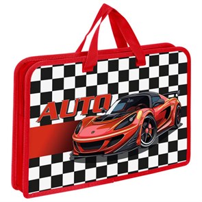 {{photo.Alt || photo.Description || 'Папка на молнии с ручками ЮНЛАНДИЯ А4, 1 отделение, пластик, ширина 45 мм, Auto, 272150'}}