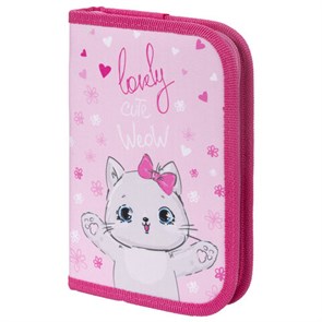 {{photo.Alt || photo.Description || 'Пенал ПИФАГОР, 1 отделение, ткань, 19x13 см, &quot;Cute Meow&quot;, 270358'}}