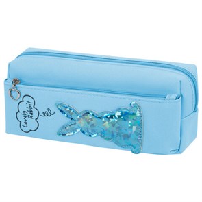 {{photo.Alt || photo.Description || 'Пенал мягкий ЮНЛАНДИЯ, 2 отделения, полиэстер, &quot;Bunny&quot;, голубой, 20х7х9 см, 228987'}}