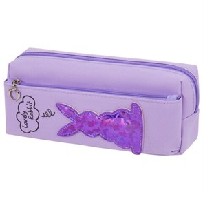 {{photo.Alt || photo.Description || 'Пенал мягкий ЮНЛАНДИЯ, 2 отделения, полиэстер, &quot;Bunny&quot;, фиолетовый, 20х7х9 см, 228989'}}