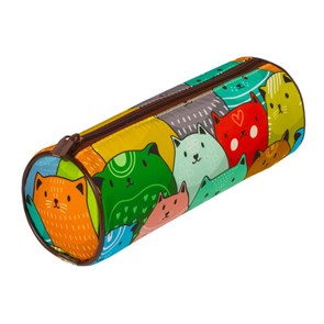 {{photo.Alt || photo.Description || 'Пенал-тубус BRAUBERG, с эффектом Soft Touch, мягкий, &quot;Cats&quot;, 22х8 см, 229008'}}